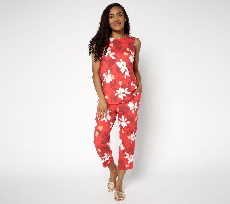 Denim & Co. Petite Print or Solid Slim Straight Crop Pant — View 15