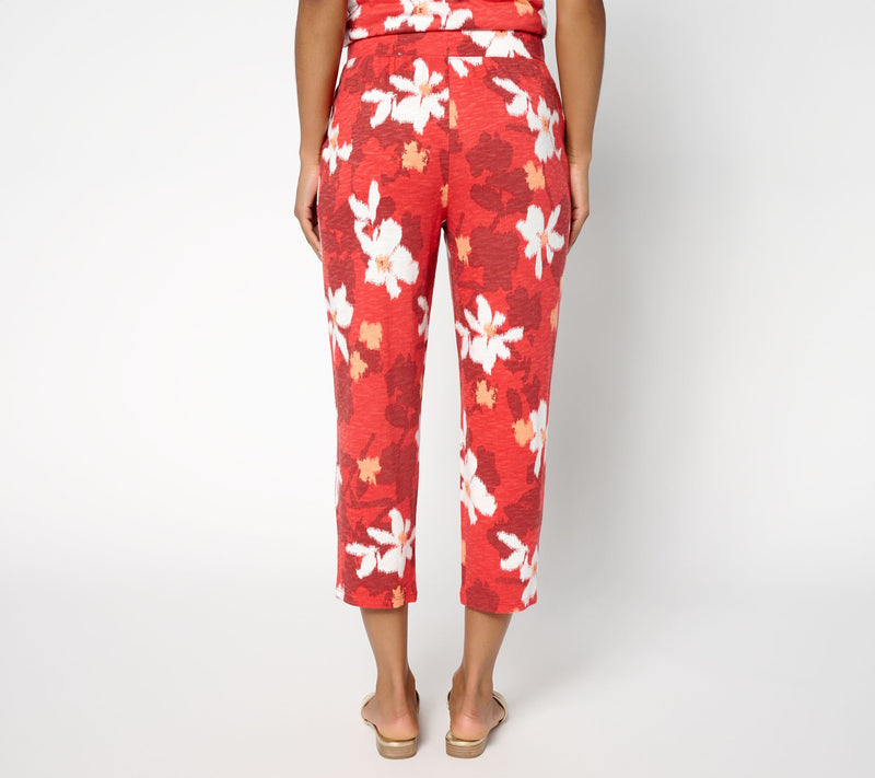 Denim & Co. Tall Print or Solid Slim Straight Crop Pant — View 4