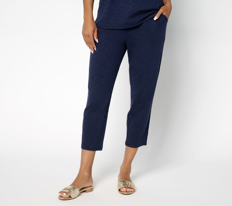 Denim & Co. Tall Print or Solid Slim Straight Crop Pant — View 12