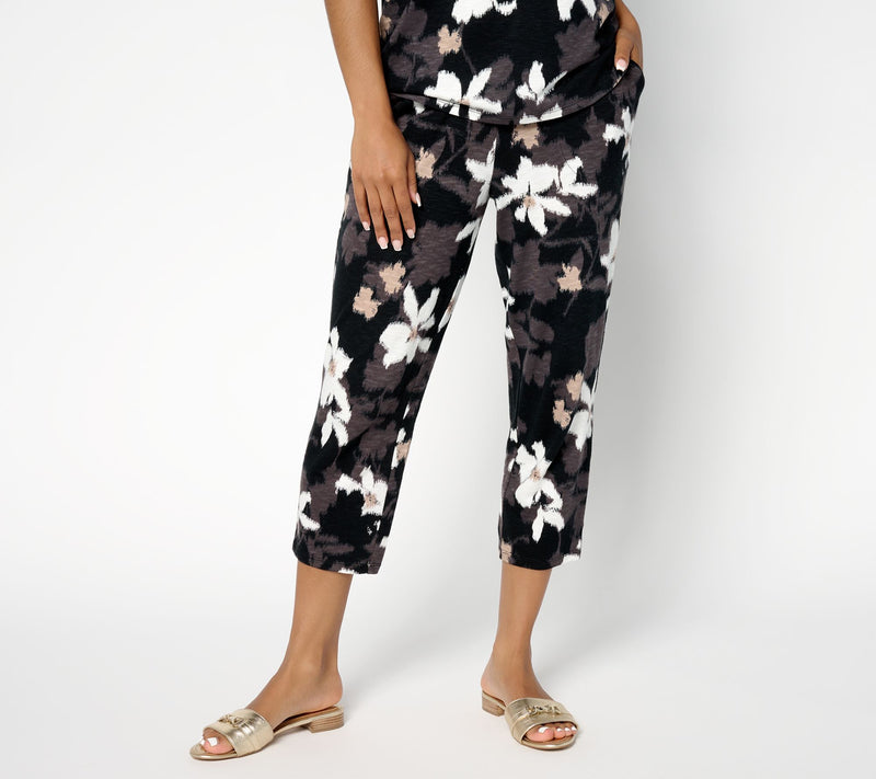 Denim & Co. Tall Print or Solid Slim Straight Crop Pant — View 15