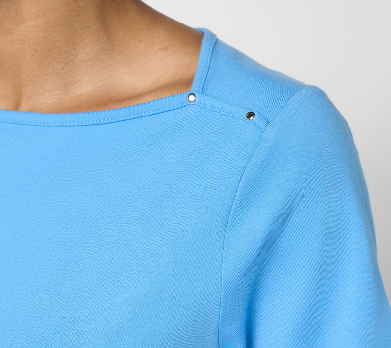 Denim & Co. Essentials Perfect Jersey Short Sleeve Boat Neck Top — View 16