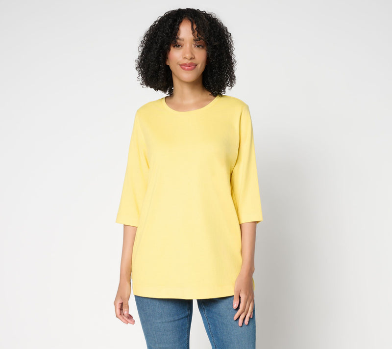 Denim & Co. Essentials Regular 100% Cotton Jersey Tunic — View 7