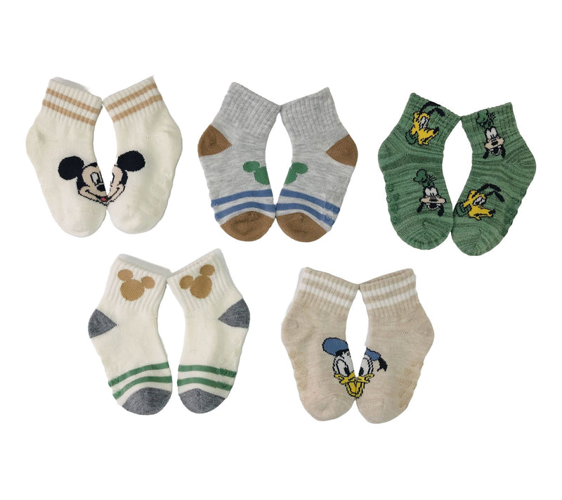 Disney Infant's Set of 5 Ribbed Mid-Crew Socks — View 10