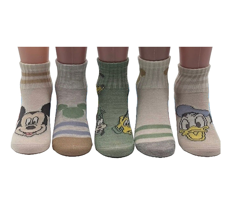 Disney Infant's Set of 5 Ribbed Mid-Crew Socks — View 4