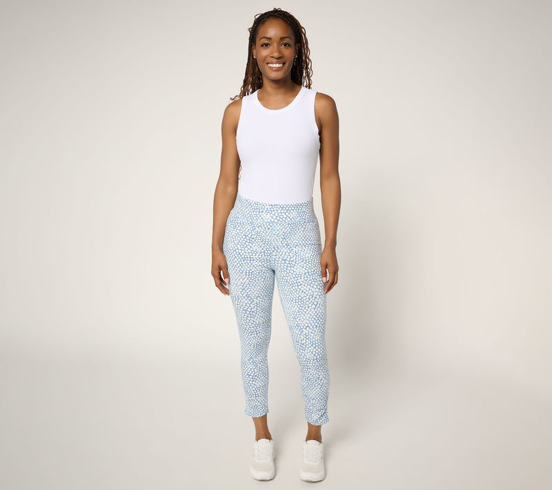 Denim & Co. Active Tall Duo Stretch Slim Leg Crop Pant w/ Ruching — View 13