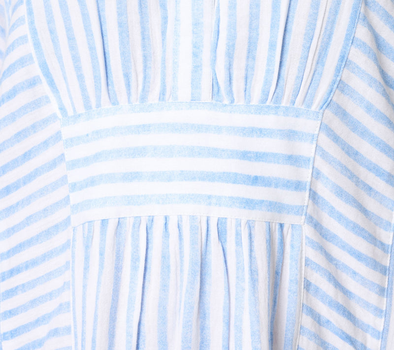 Joan Rivers Regular Cotton Marshmallow Gauze Mixed Stripe Caftan — View 5