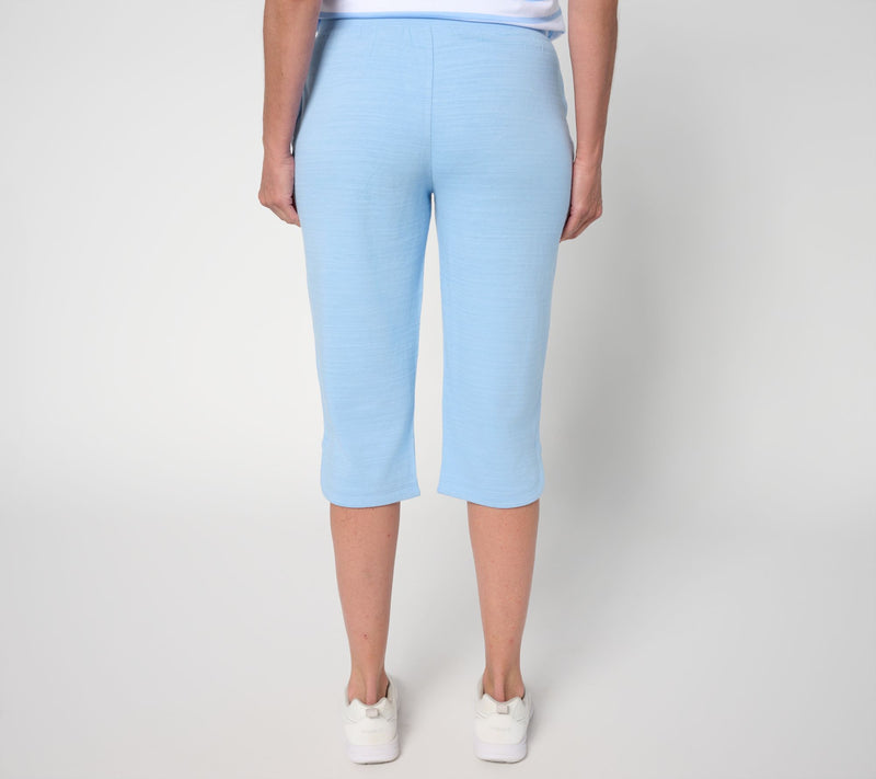 Denim & Co. Active Petite Textured Cotton Skimmer with Curved Hem — View 3