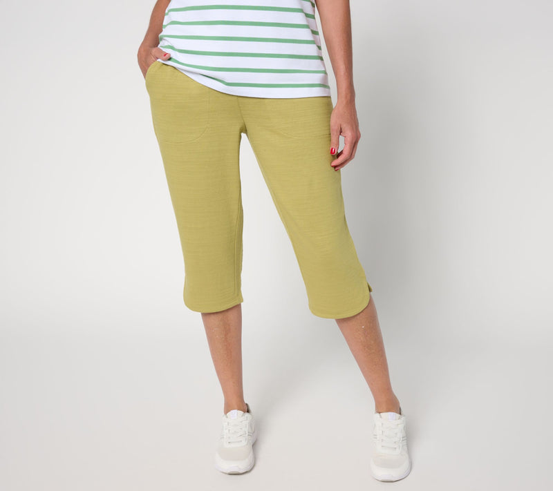 Denim & Co. Active Tall Textured Cotton Skimmer with Curved Hem — View 16