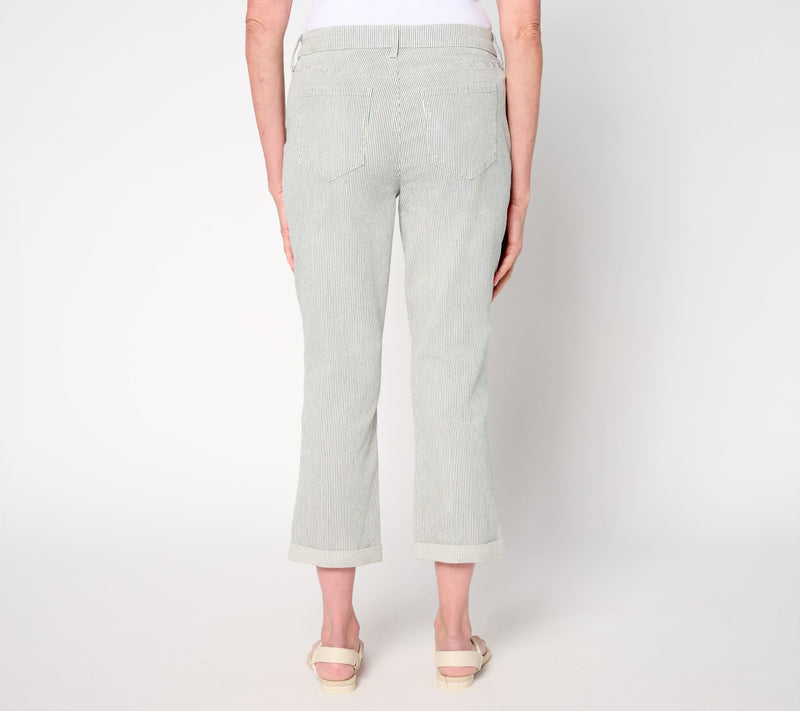 NYDJ Chloe Skinny Cuffed Capri Jean — View 9