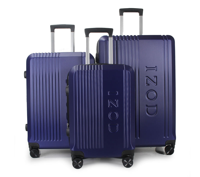 IZOD Zane Expandable ABS 3-Piece Luggage Set - 20/24/28" — Main view