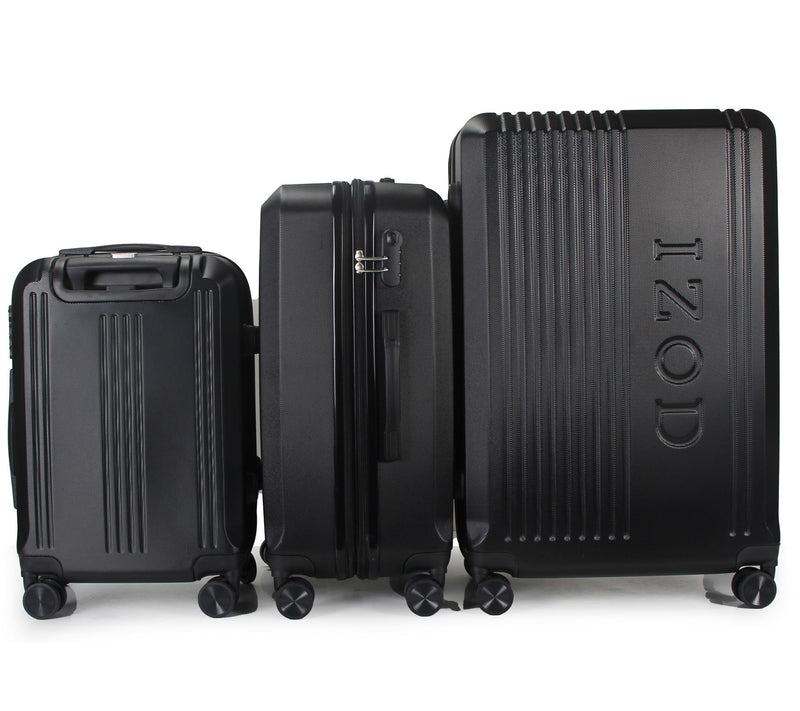 IZOD Zane Expandable ABS 3-Piece Luggage Set - 20/24/28" — View 2