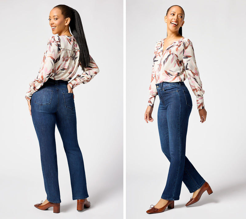 NYDJ Marilyn Regular Straight Leg Jean with Cool Embrace — View 20