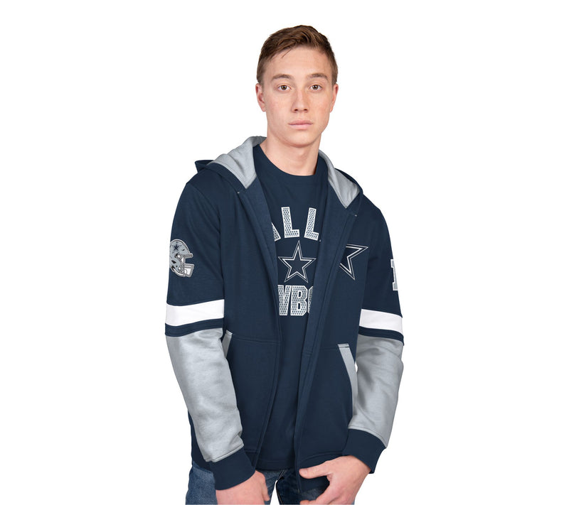 NFL Officially Licensed Dallas T-Shirt & Full Zip Hoodie Combo — View 7