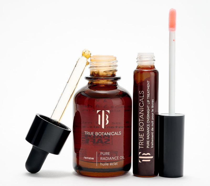 True Botanicals Soft Glowy Skin Radiance Oil & Overnight Lip Treatment Set — Main view