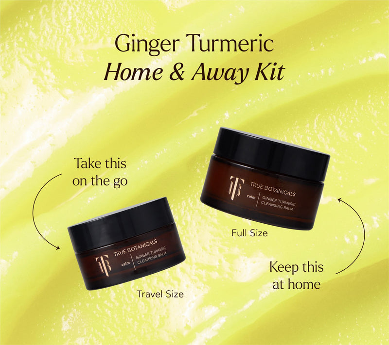True Botanicals Ginger Turmeric Cleansing Balm Home & Away Set — View 6