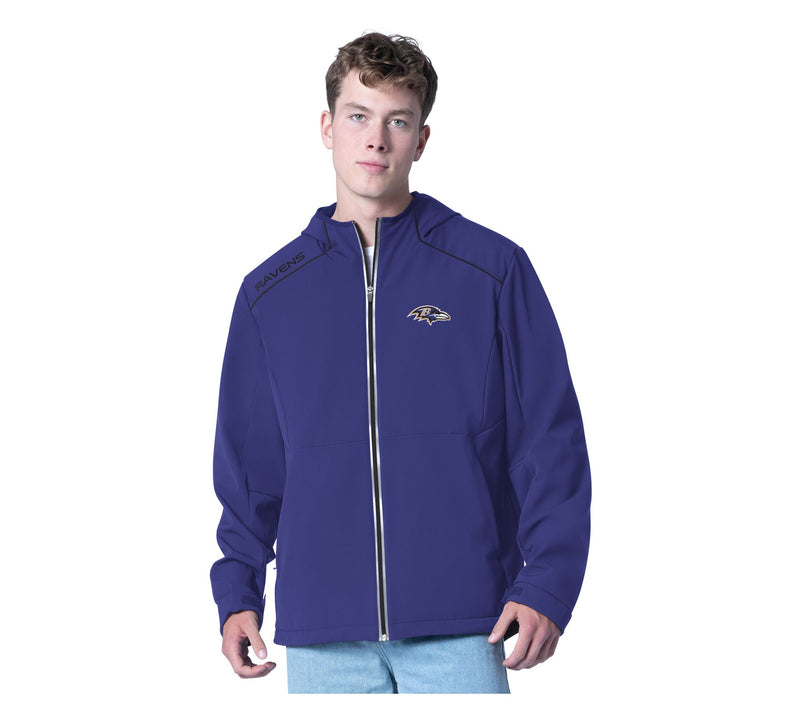 NFL Officially Licensed Soft Shell Jacket with Hood — View 25