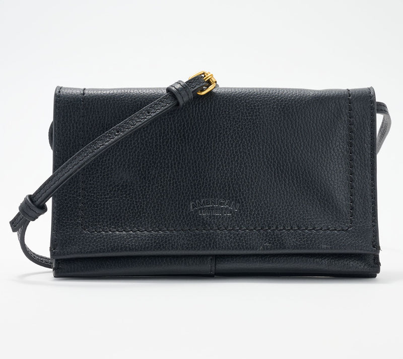 American Leather Co. Teddy Pebble Leather Crossbody — View 12