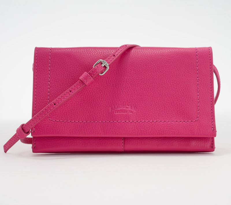 American Leather Co. Teddy Pebble Leather Crossbody — View 13