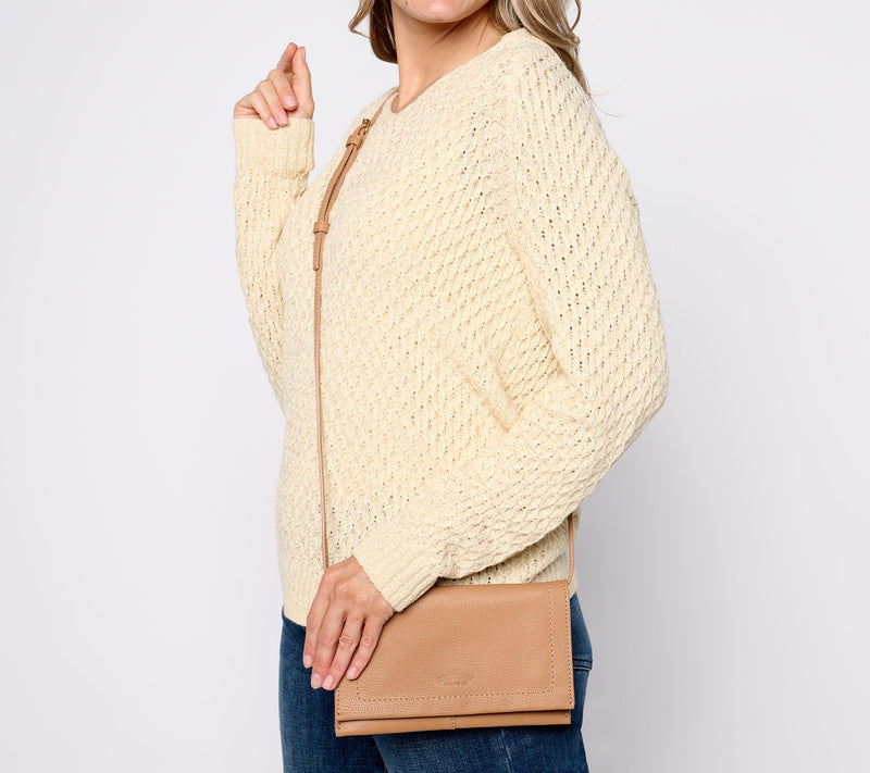 American Leather Co. Teddy Pebble Leather Crossbody — View 4