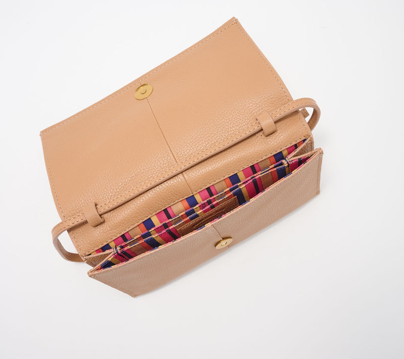American Leather Co. Teddy Pebble Leather Crossbody — View 3
