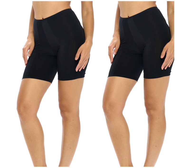 Undersummers Set of 2 Cooling Classic 6" Shortlette Slip Short — Main view