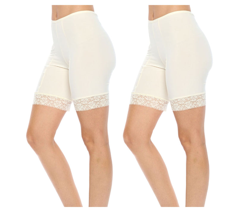 Undersummers Set of 2 Cooling Fusion 7" Shortlette Slip Short — View 2