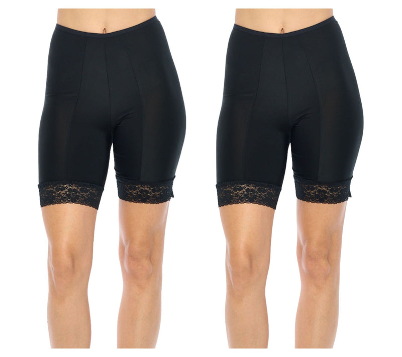 Undersummers Set of 2 Cooling Fusion 7" Shortlette Slip Short — View 13