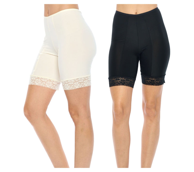 Undersummers Set of 2 Cooling Fusion 7" Shortlette Slip Short — View 14