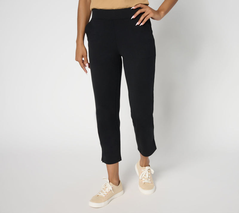 Denim & Co. Regular EasyWear French Terry Crop Pant — View 13