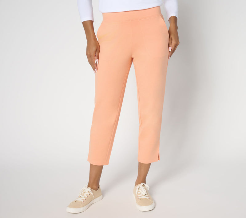Denim & Co. Regular EasyWear French Terry Crop Pant — View 16