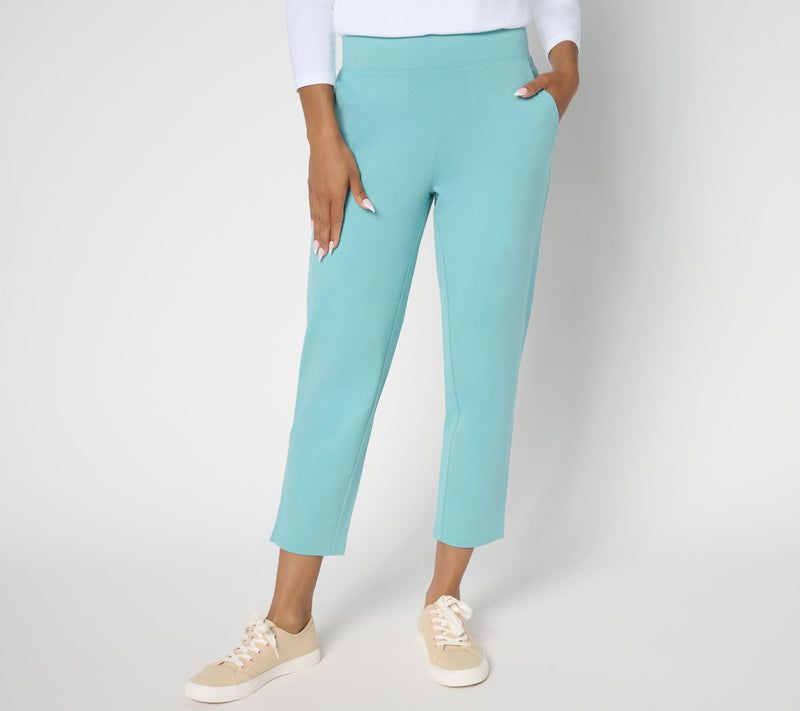 Denim & Co. Regular EasyWear French Terry Crop Pant — View 18