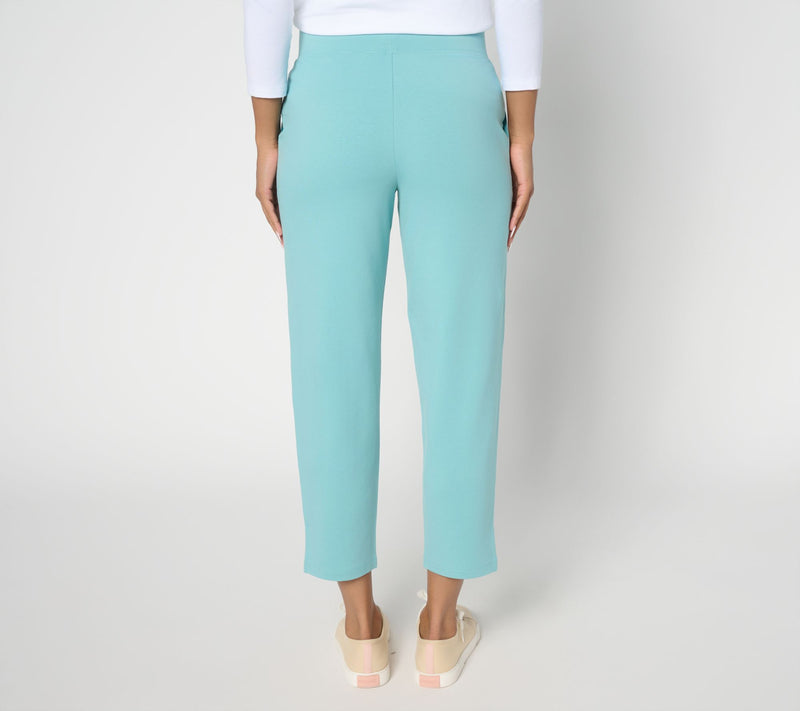 Denim & Co. Petite EasyWear French Terry Crop Pant — View 14