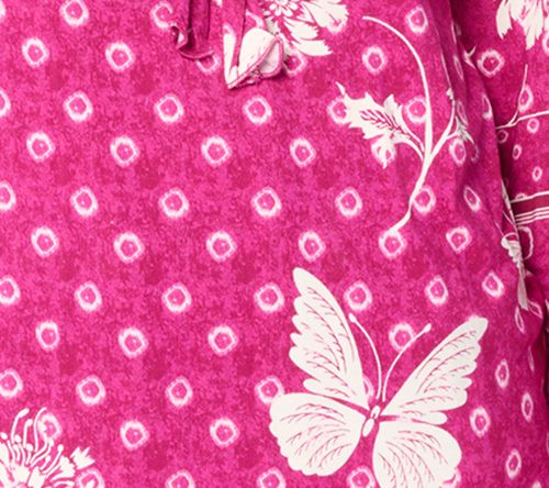 Belle Boho by Kim Gravel Free Spirit Floral Tie Dye Border Trim Top — View 7