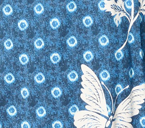 Belle Boho by Kim Gravel Free Spirit Floral Tie Dye Border Trim Top — View 8