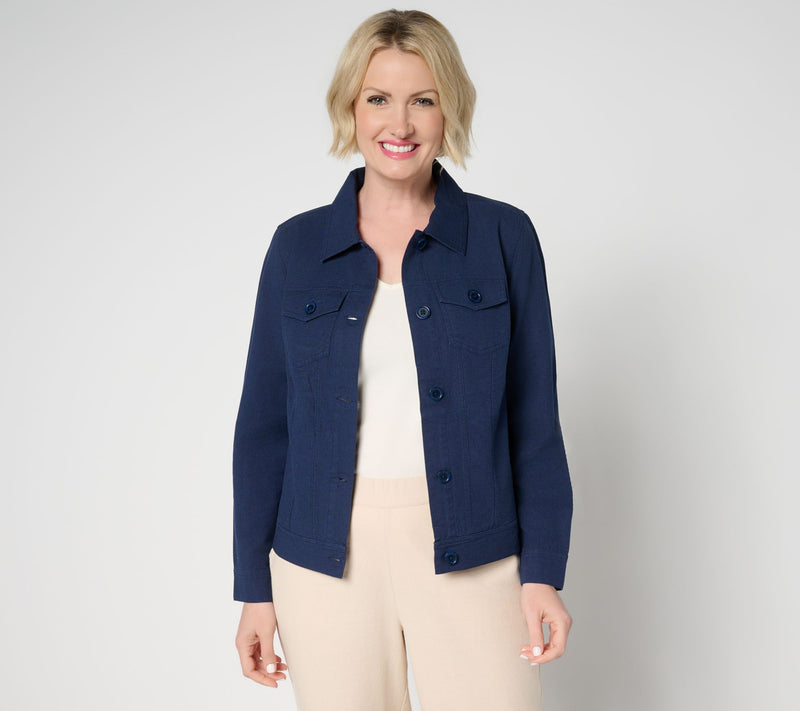 BEAUTIFUL by Lawrence Zarian Linen Blend Jacket — View 3