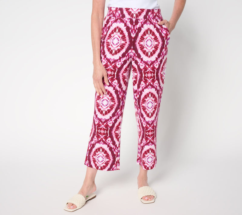 Belle Boho by Kim Gravel Petite Rayon Spandex Geo Wide Leg Pants — View 12