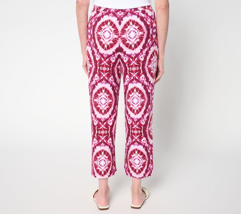 Belle Boho by Kim Gravel Petite Rayon Spandex Geo Wide Leg Pants — View 4