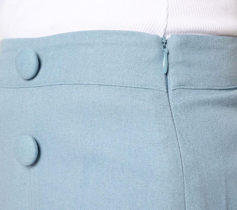 Me by Jennie Garth Regular Linen Blend Midi Skirt — View 12