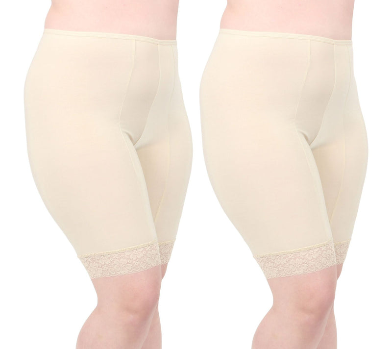 Undersummers Set of 2 Cooling Fusion 9" Shortlette Slip Short — View 11