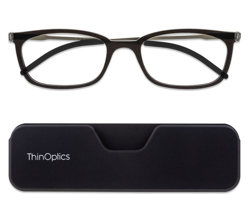 ThinOptics Rectangular Readers with Connect Case — Main view