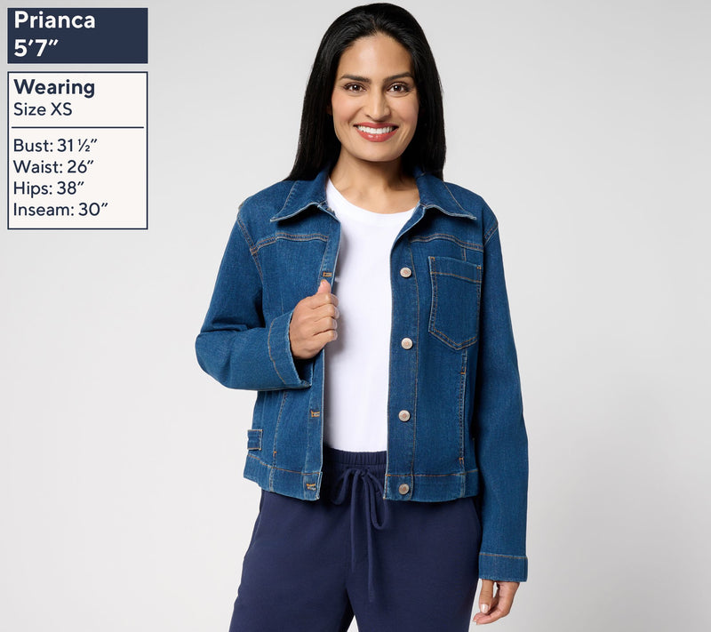 AnyBody Casual Denim Jacket — View 2