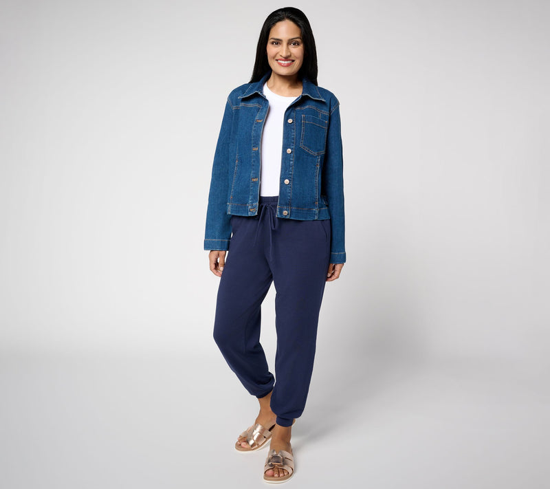 AnyBody Casual Denim Jacket — View 4