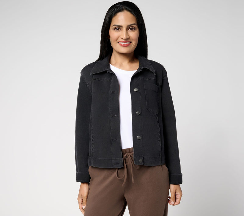 AnyBody Casual Denim Jacket — View 9