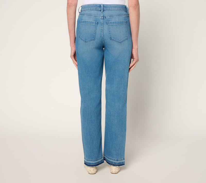 AnyBody Regular Released Hem Denim Pants — View 8