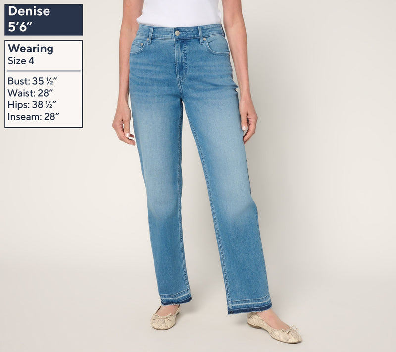 AnyBody Regular Released Hem Denim Pants — View 7