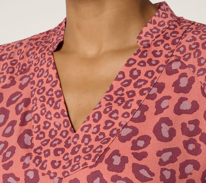 Belle by Kim Gravel Animal Instinct Twin Print Blouse — View 6