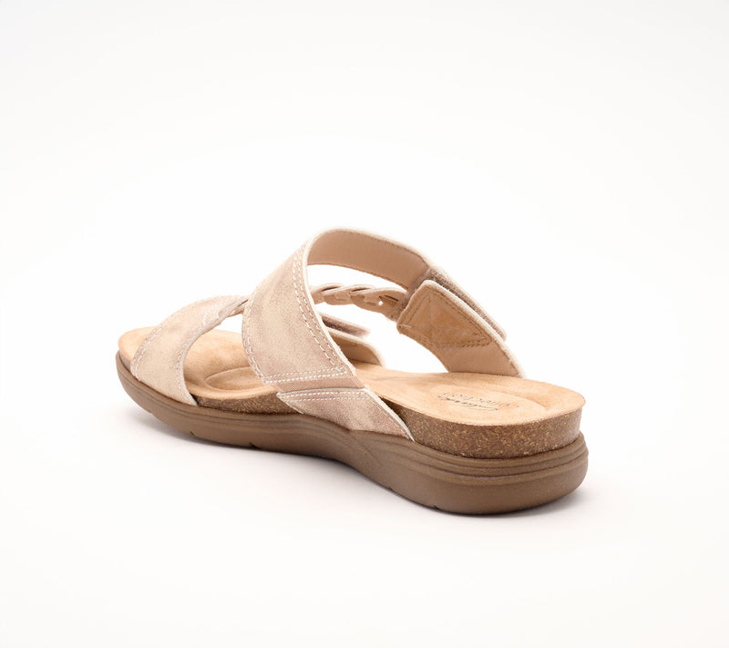 Clarks Collection Leather Slide Sandals - April Raelyn — View 13
