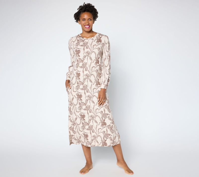 Stan Herman Double Brushed Sweater Knit Maxi Dress — View 3