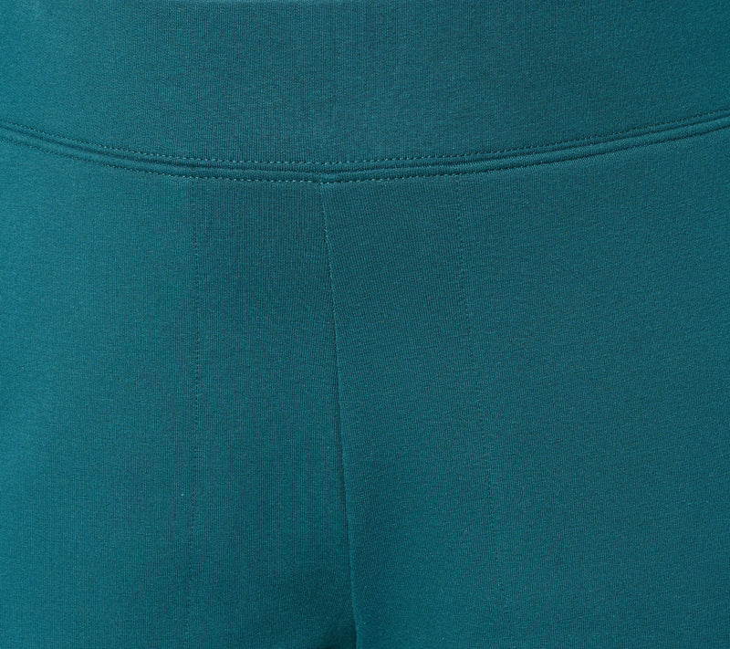 Denim & Co. Regular EasyWear French Terry Placement Print Crop Pant — View 7
