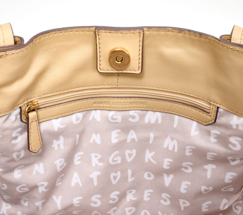 Aimee Kestenberg Leather Houston Belted Fan Tote — View 4